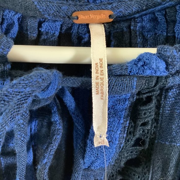 Free People Honey Grove Plaid Top - Picture 3 of 6